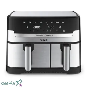 سرخ کن بدون روغن تفال (Tefal) ساخت فرانسه با محفظه با پوشش سرامیکی ضد خش و نچسب