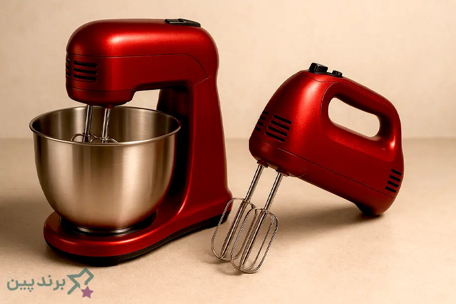همزن برقی دستی و کاسهدار کنار هم برای مقایسه در خرید