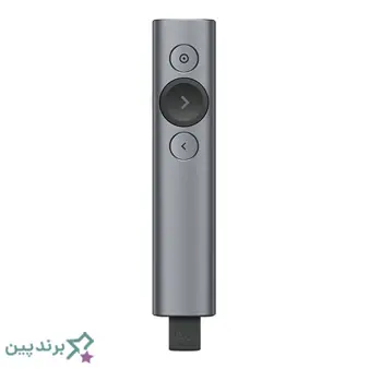 لاجیتک: پرزنتر مشکی لاجیتک با طراحی ارگونومیک، برد بلند و نشانگر لیزری، ساخت سوئیس