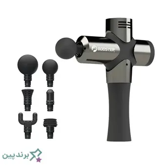 تفنگ ماساژ بوستر Booster با موتور پرقدرت و فناوری ضد لرزش جهت ماساژ عمیق برای ورزشکاران و فیزیوتراپی