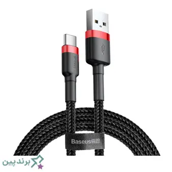 کابل شارژ باسئوس با روکش مقاوم و مناسب شارژ سریع گوشی موبایل، مناسب سامسونگ و آیفون
