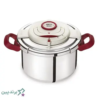 زودپز سب SEB فرانسوی با قفل ایمنی مطمئن و بدنه استیل، عملکرد بیصدا و بدون نشتی بخار