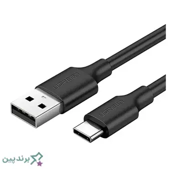 کابل شارژ یوگرین با سرعت شارژ مناسب و سازگار با موبایل، روکش بافتهشده و کانکتور آلومینیومی مقاوم