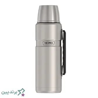 فلاسک چای ترموس (Thermos)، مجهز به دیواره خلأ فولادی فوقنازک و درپوش فشاری سیلیکونی