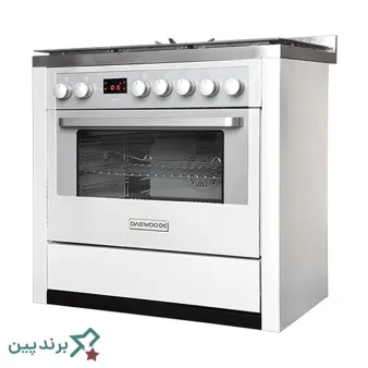 اجاق گاز فردار دوو (Daewoo) مجهز به سرشعلههای ساباف ایتالیا و نمایشگر لمسی