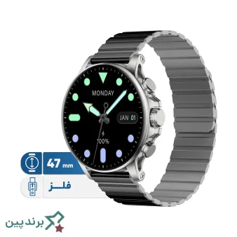 ساعت هوشمند گلوریمی (Glorimi) با فریم آلیاژ روی و پنل AMOLED، مناسب برای کاربری روزمره و پیادهروی