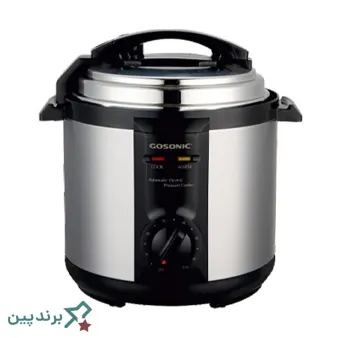 زودپز برقی گوسونیک (Gosonic)، مجهز به دیگ ۸ لیتری با المنت ۱۳۰۰ وات، مناسب برای خانوادههای پرجمعیت