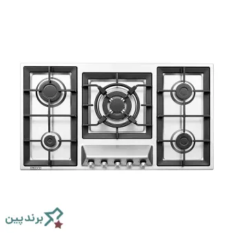 اجاق گاز صفحهای استیل البرز (Steel Alborz)، مجهز به مشعلهای DUAL و شبکههای چدنی سنگین