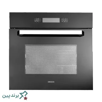 فر توکار استیل البرز (Steel Alborz) با طراحی تمامشیشه مشکی و پنل لمسی دیجیتال