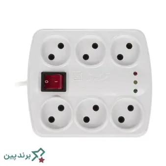 محافظ برق تیراژه (Tirajeh) با کلید ON/OFF و سه چراغ LED، کاربردی برای لوازم خانگی