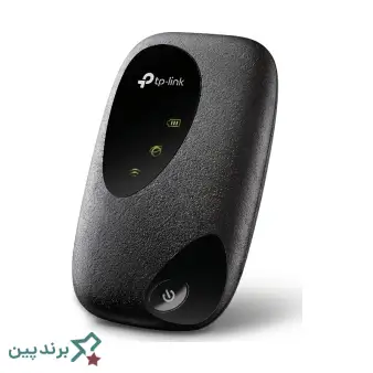 مودم جیبی تیپیلینک (TP-Link)، دارای اپلیکیشن مدیریت tpMiFi، با بدنه پلاستیکی مشکی و ابعاد کوچک