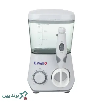 واترجت دندان بی ول (B.Well) با بدنه مقاوم و چند نازل رنگی، مجهز به پمپ پرقدرت