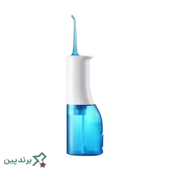 واترجت دندان سوکاس (Soocas) با بدنه مات و بافتدار، مجهز به حالت پاشش نقطهای و مخزن جداشونده